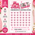 Pink Emergency Fund Savings Challenge
