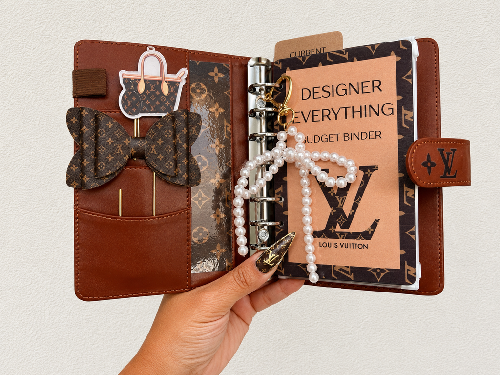 Designer-Inspired Budget Binder Set – Luxury Cash Budgeting & Savings Challenge Binder