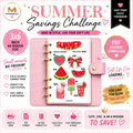 🍉 Summer Savings Challenge | A6 Binder Insert | Printable PDF Savings Tracker | Cash Stuffing Challenge | 3x6 Savings Challenge | Instant Download
