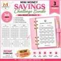 💰 Basic Money Savings Challenge Bundle | A6 Binder Inserts | Printable PDF Savings Challenges | Cash Stuffing Tracker Bundle | Instant Download