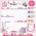 Butterfly Budget Planner Sheet | Cash Stuffing, Savings Tracker (PDF Download)