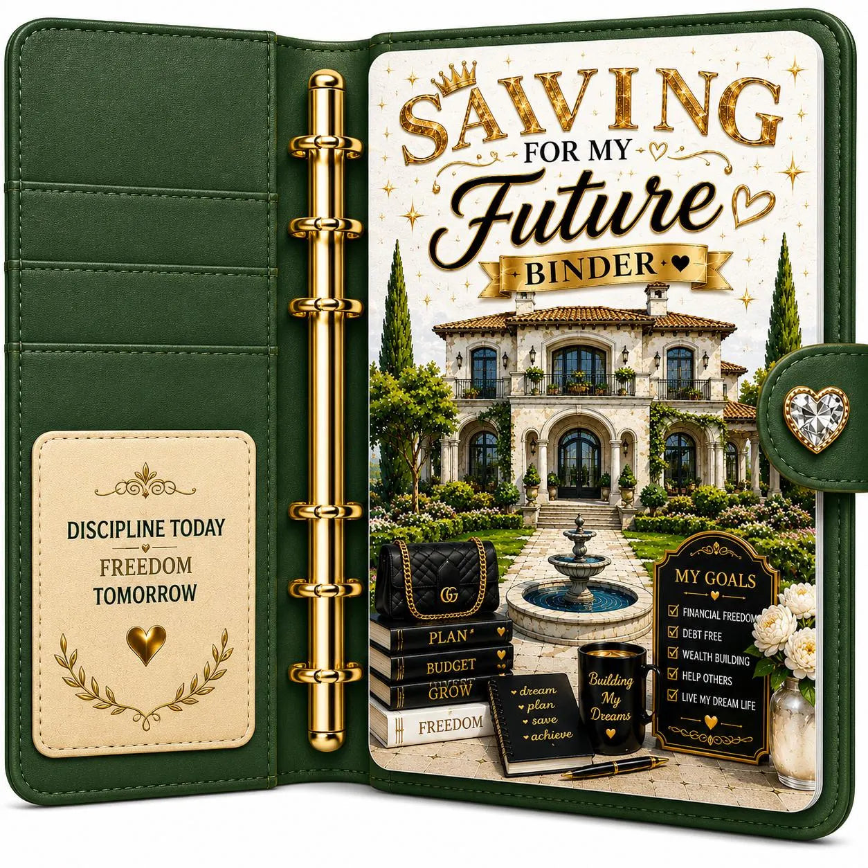 Saving For My Future A6 Binder Dashboard Printable |  Budget Binder (PDF Download)