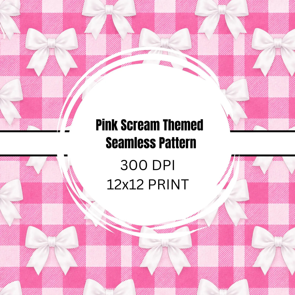 Pink Buffalo Print | 12x12 Digital Paper | Cute Seamless Background | Instant Download