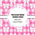 Pink Buffalo Print | 12x12 Digital Paper | Cute Seamless Background | Instant Download