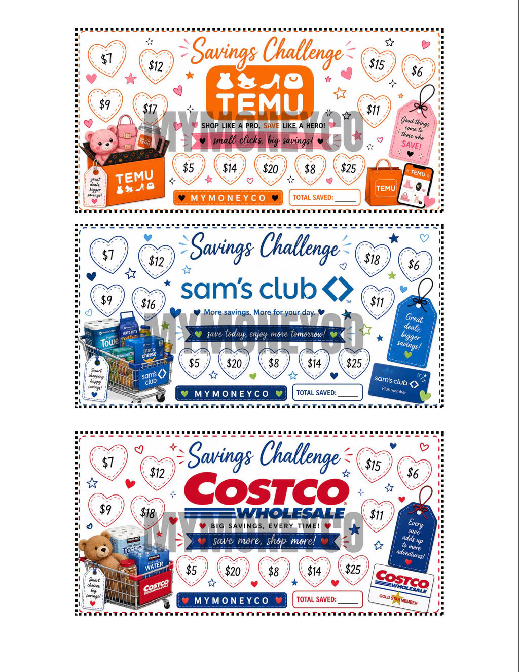 15 Shopping Savings Challenge Bundle