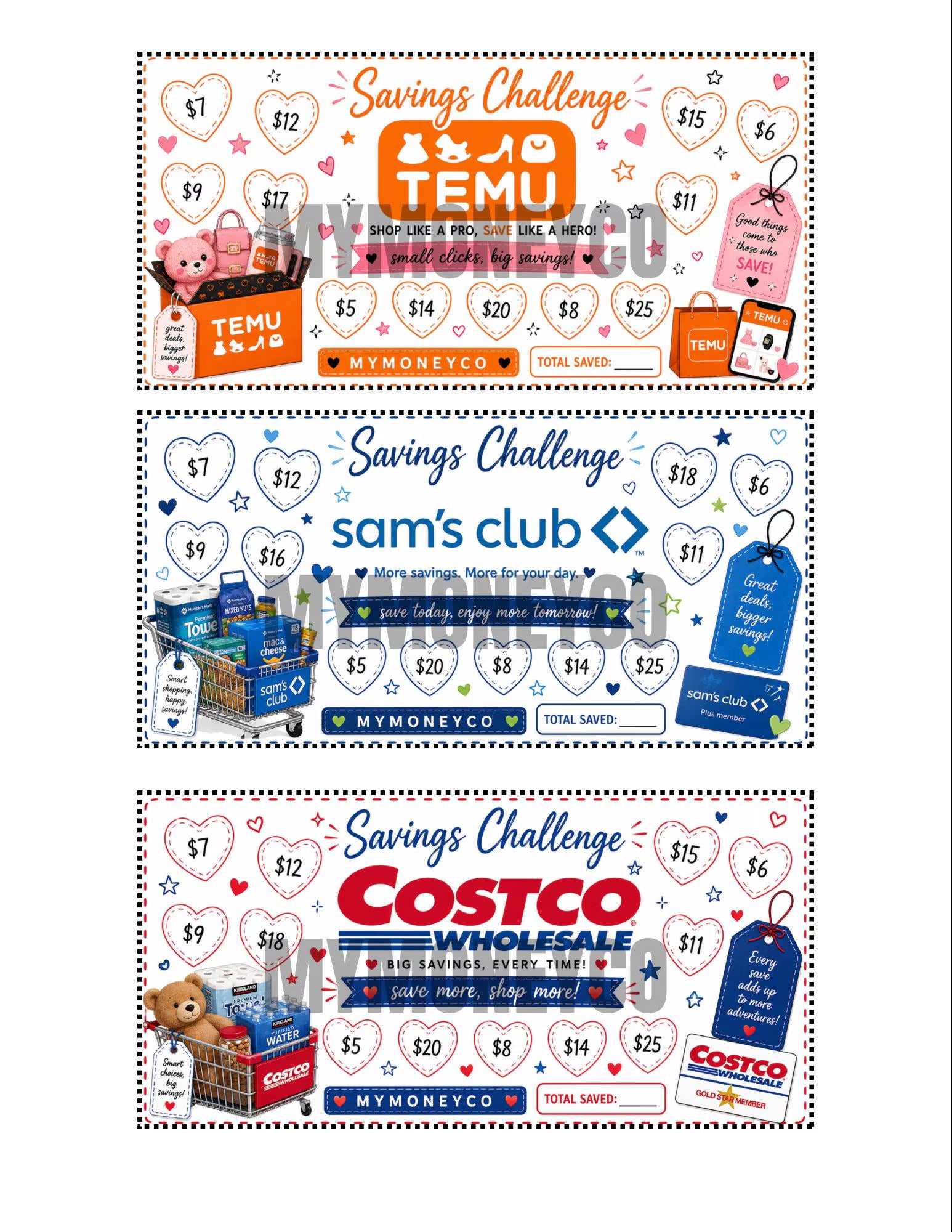 15 Shopping Savings Challenge Bundle