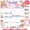 Teddy Bear Hearts Budget Planner Sheet | Cash Stuffing Tracker (PDF Download)