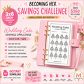 Wedding Cake Savings Challenge PDF Digital Download A6 Format