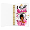 I Refuse To Be Broke A6 Binder Dashboard Printable |  Budget Binder (PDF Download)